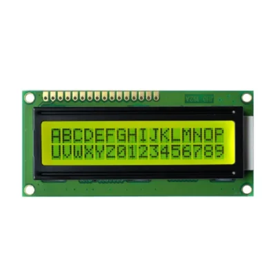 Original JHD 16×2 Character LCD Display With Yellow Backlight
